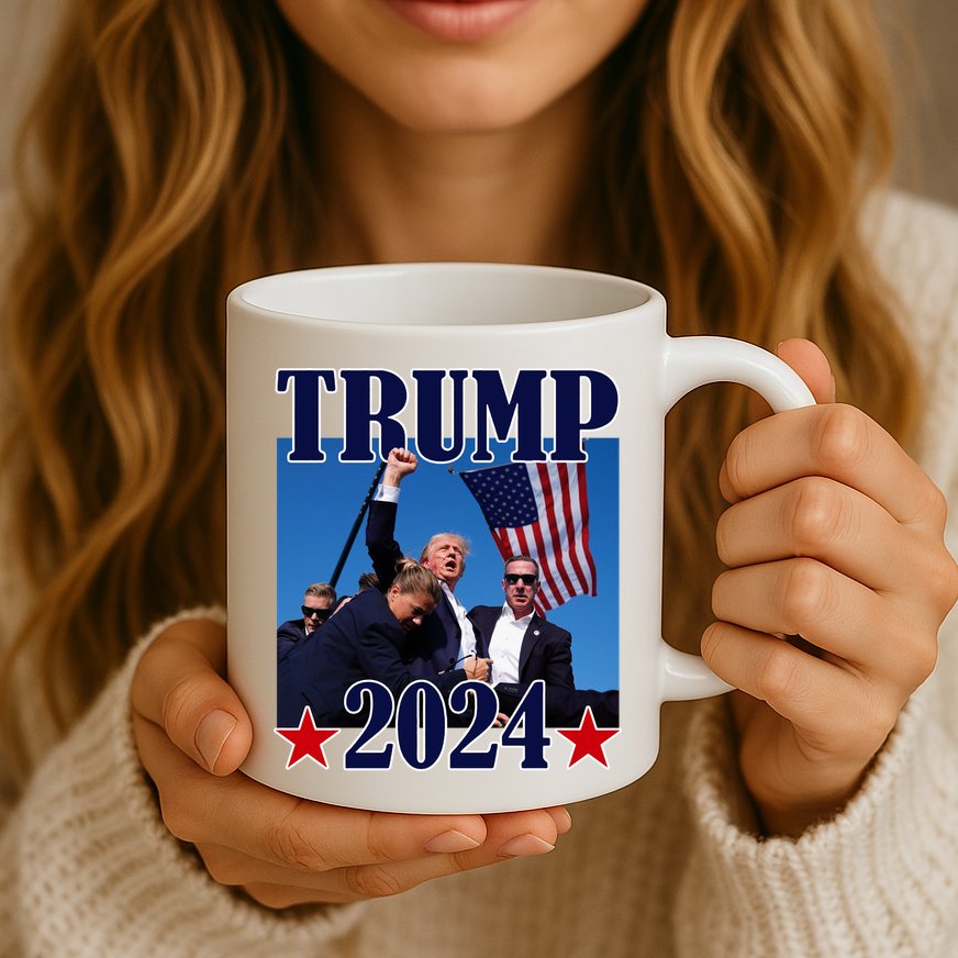 Trump Shot Assassination Attempt 2024 Fight Fight Fight Mug