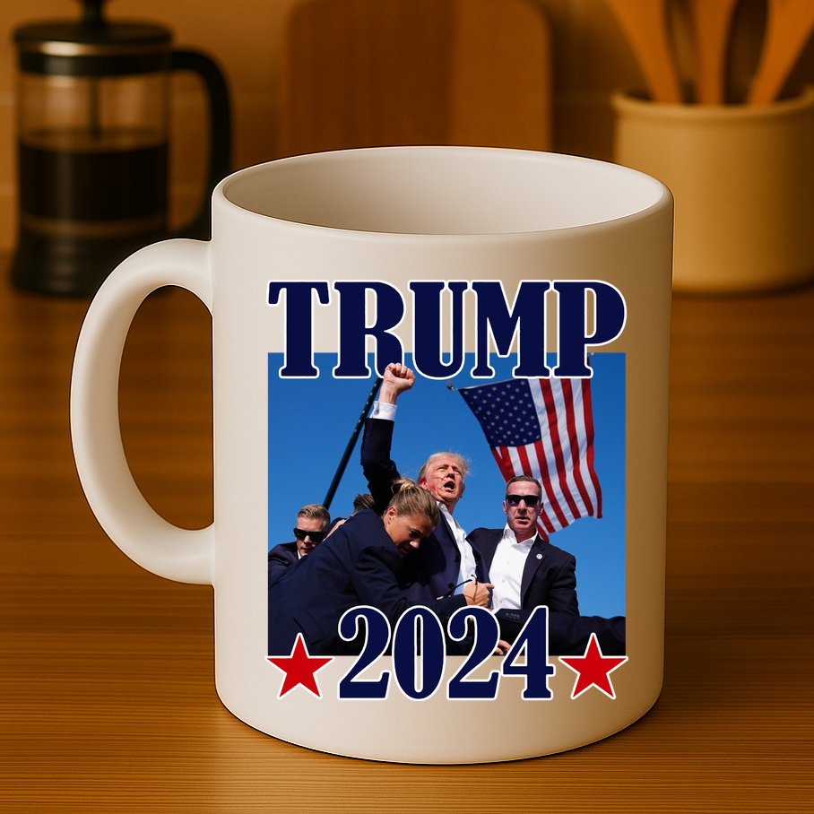 Trump Shot Assassination Attempt 2024 Fight Fight Fight Mug