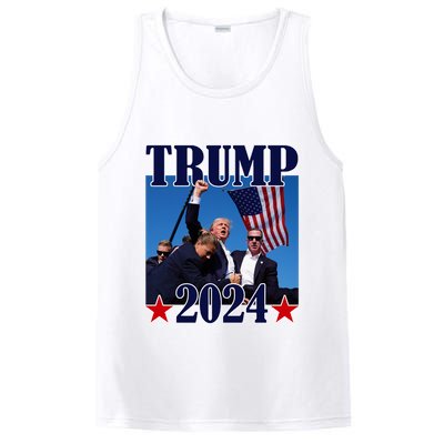 Trump Shot Assassination Attempt 2024 Fight Fight Fight PosiCharge Competitor Tank