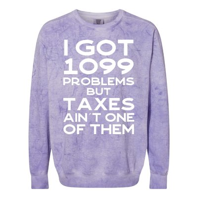 Tax Season Accountant Cpa Tax Preparer Pun Joke Gift Colorblast Crewneck Sweatshirt