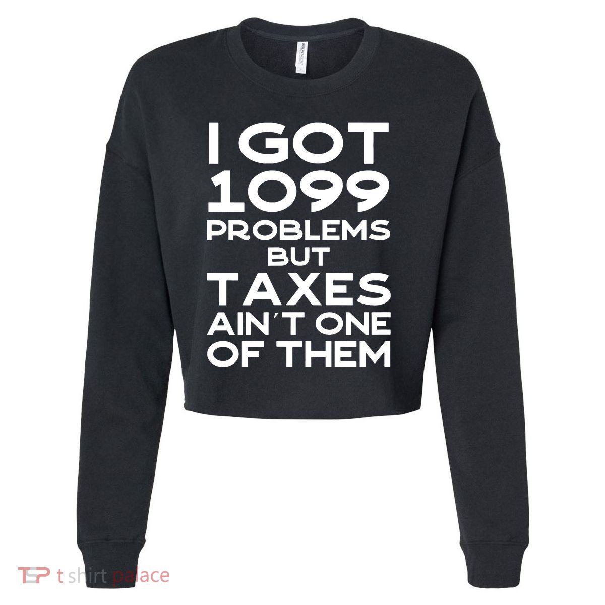 Tax Season Accountant Cpa Tax Preparer Pun Joke Gift Cropped Pullover Crew