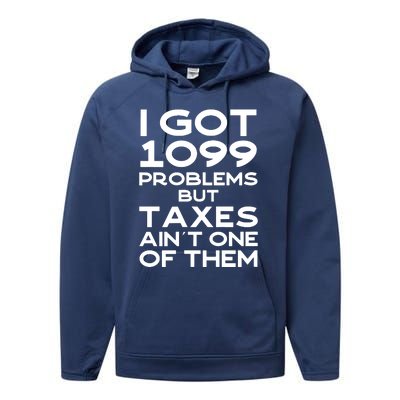 Tax Season Accountant Cpa Tax Preparer Pun Joke Gift Performance Fleece Hoodie