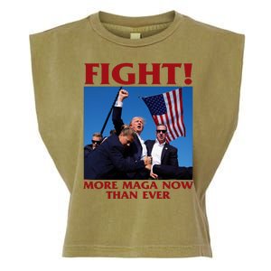 Trump Shot Assassination Fight Fight 2024 Garment-Dyed Women's Muscle Tee