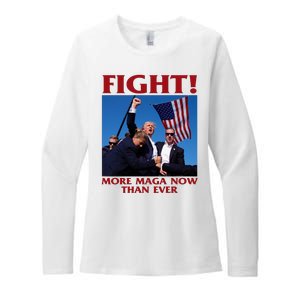 Trump Shot Assassination Fight Fight 2024 Womens CVC Long Sleeve Shirt