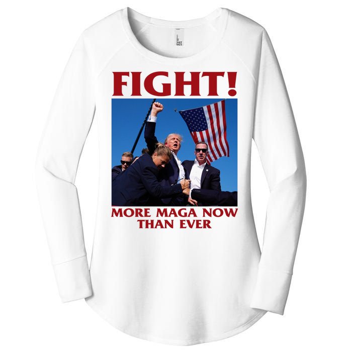 Trump Shot Assassination Fight Fight 2024 Women's Perfect Tri Tunic Long Sleeve Shirt