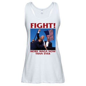 Trump Shot Assassination Fight Fight 2024 Ladies Essential Flowy Tank