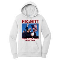 Trump Shot Assassination Fight Fight 2024 Women's Pullover Hoodie