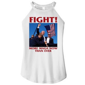 Trump Shot Assassination Fight Fight 2024 Women's Perfect Tri Rocker Tank