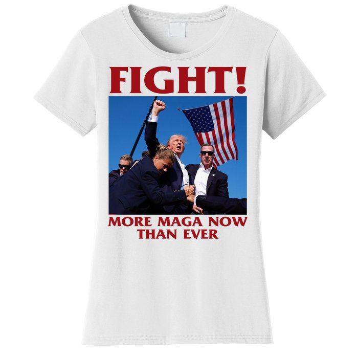 Trump Shot Assassination Fight Fight 2024 Women's T-Shirt