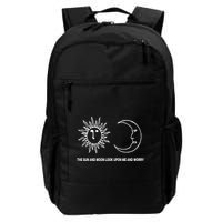 The Sun And Moon Look Upon Me And Worry Backpack