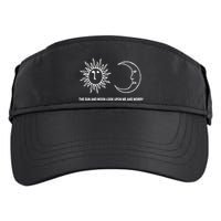 The Sun And Moon Look Upon Me And Worry Adult Drive Performance Visor