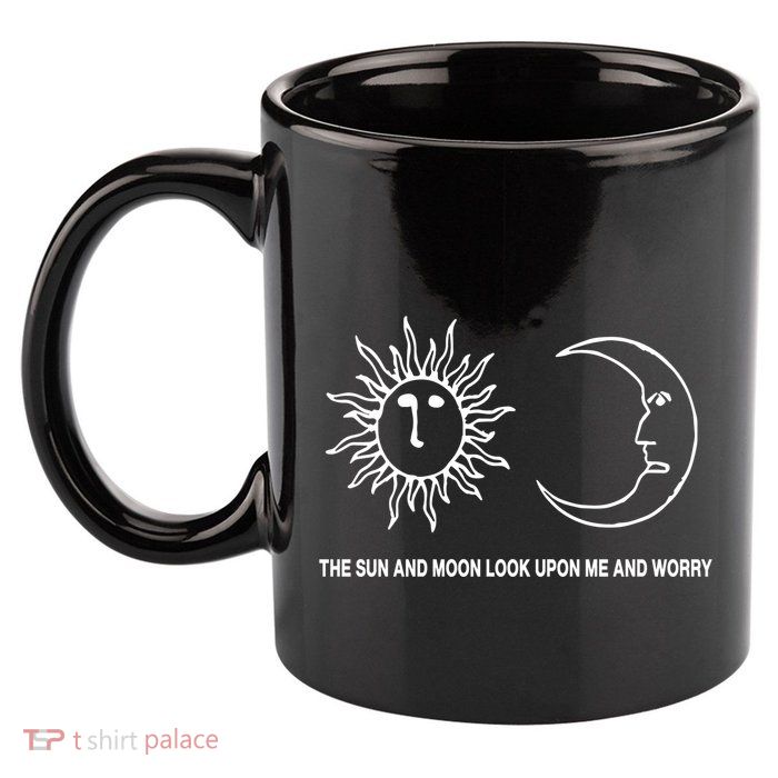 The Sun And Moon Look Upon Me And Worry 11oz C Handle Ceramic Mug