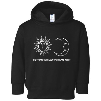 The Sun And Moon Look Upon Me And Worry Toddler Hoodie