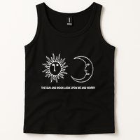 The Sun And Moon Look Upon Me And Worry Tank Top