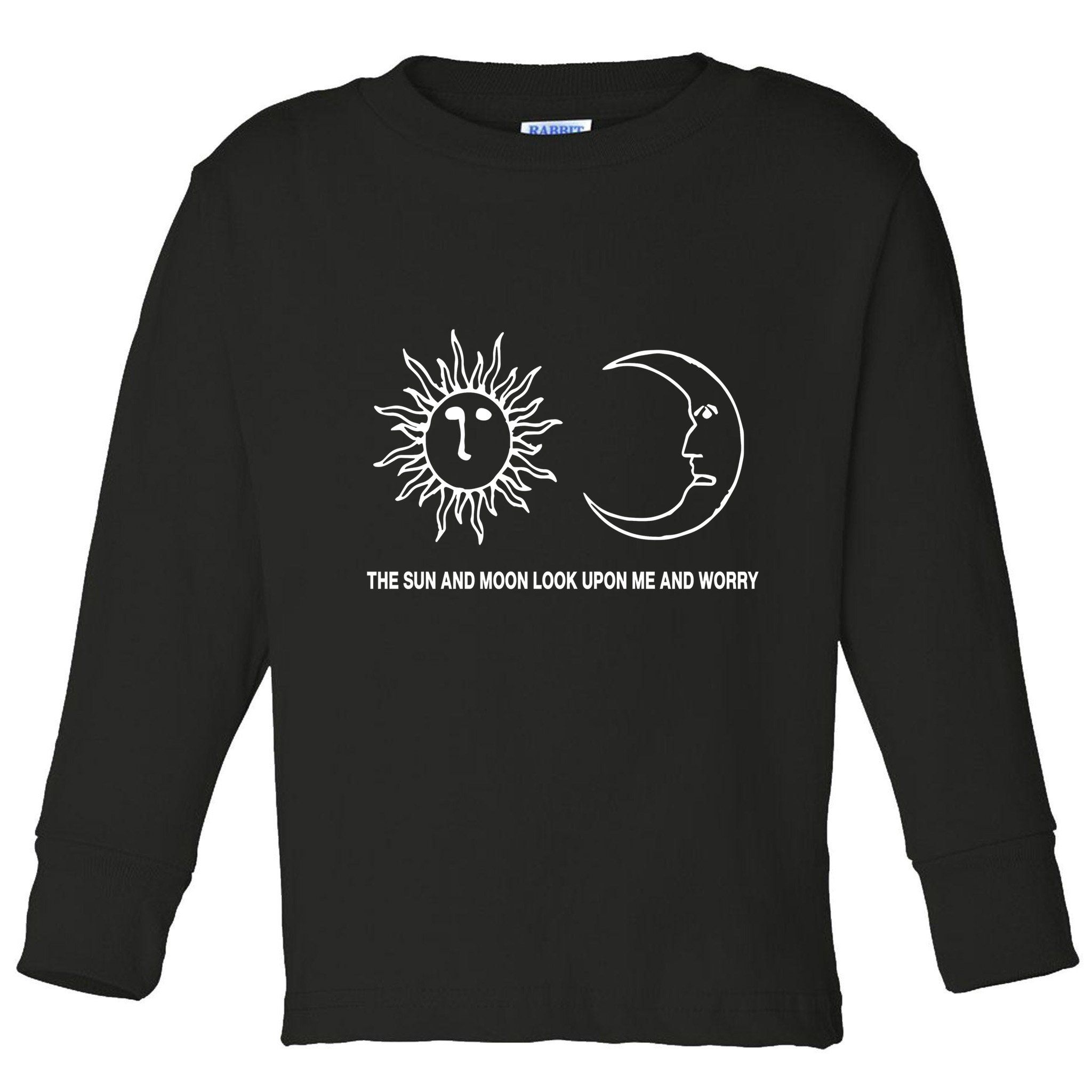 The Sun And Moon Look Upon Me And Worry Toddler Long Sleeve Shirt