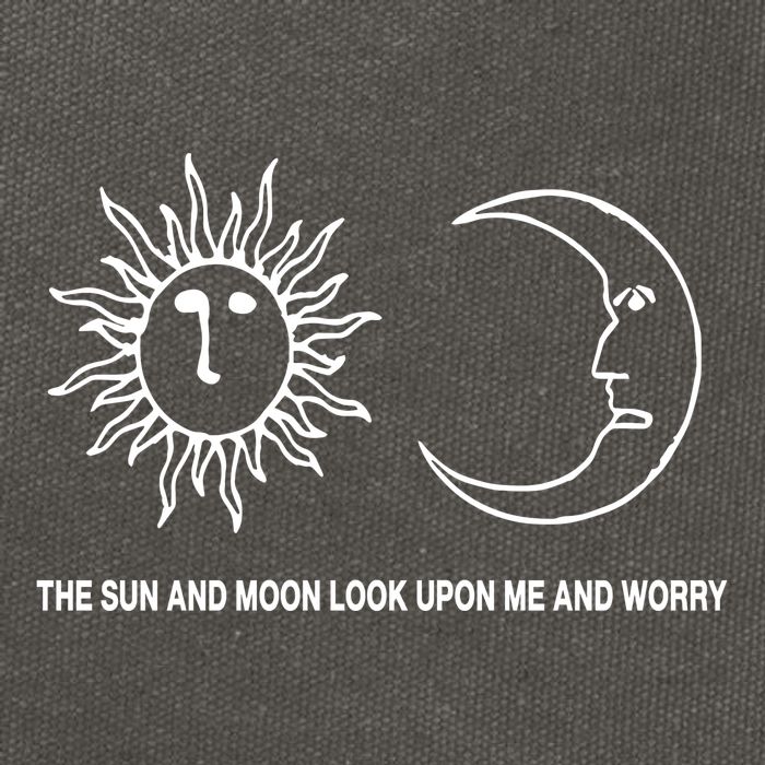 The Sun And Moon Look Upon Me And Worry Cotton Canvas Backpack