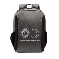 The Sun And Moon Look Upon Me And Worry Vector Backpack