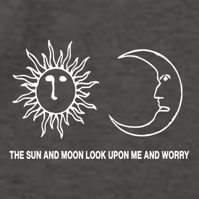 The Sun And Moon Look Upon Me And Worry Vector Backpack