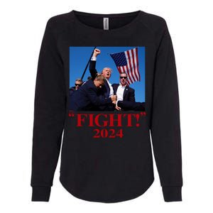 Trump Shot Attempt 2024 Fight Womens California Wash Sweatshirt