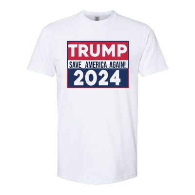 Trump Save America Again 2024 Softstyle CVC T-Shirt