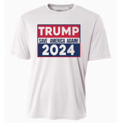 Trump Save America Again 2024 Cooling Performance Crew T-Shirt