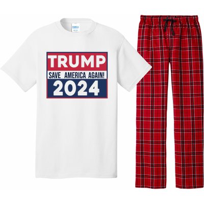 Trump Save America Again 2024 Pajama Set