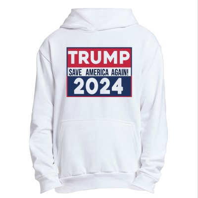 Trump Save America Again 2024 Urban Pullover Hoodie