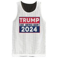 Trump Save America Again 2024 Mesh Reversible Basketball Jersey Tank