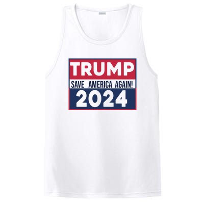 Trump Save America Again 2024 PosiCharge Competitor Tank