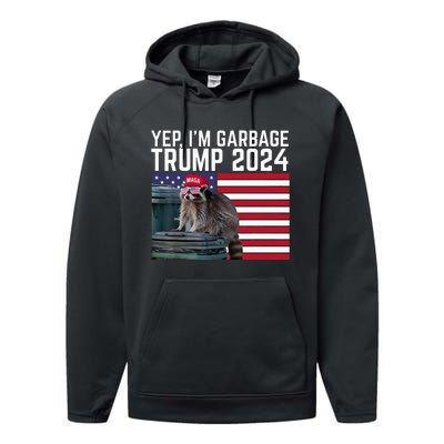 Trump’S Supporters Are Garbage Anti Biden Sarcastic Trump Performance Fleece Hoodie