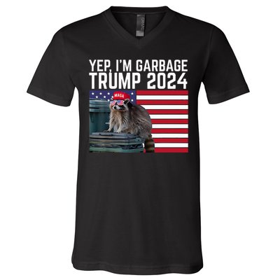 Trump’S Supporters Are Garbage Anti Biden Sarcastic Trump V-Neck T-Shirt