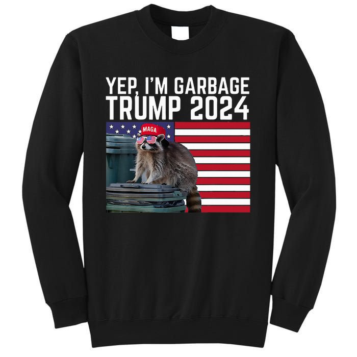 Trump’S Supporters Are Garbage Anti Biden Sarcastic Trump Tall Sweatshirt