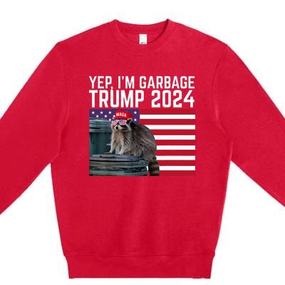 Trump’S Supporters Are Garbage Anti Biden Sarcastic Trump Premium Crewneck Sweatshirt