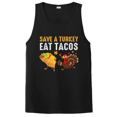 Thanksgiving Save A Turkey Eat Tacos PosiCharge Competitor Tank