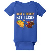 Thanksgiving Save A Turkey Eat Tacos Baby Bodysuit