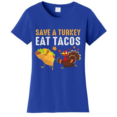 Thanksgiving Save A Turkey Eat Tacos Women's T-Shirt