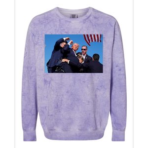 Trump Shot At Rally America Colorblast Crewneck Sweatshirt