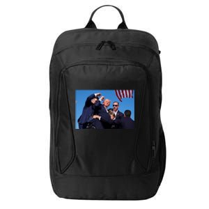 Trump Shot At Rally America City Backpack