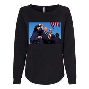 Trump Shot At Rally America Womens California Wash Sweatshirt