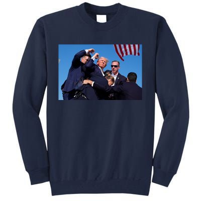 Trump Shot At Rally America Tall Sweatshirt