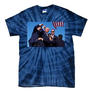 Trump Shot At Rally America Tie-Dye T-Shirt