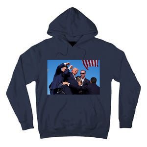 Trump Shot At Rally America Tall Hoodie