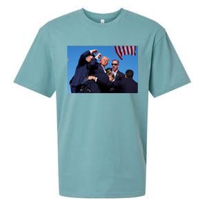 Trump Shot At Rally America Sueded Cloud Jersey T-Shirt