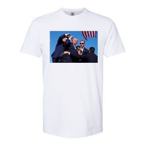 Trump Shot At Rally America Softstyle CVC T-Shirt