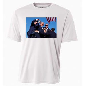 Trump Shot At Rally America Cooling Performance Crew T-Shirt