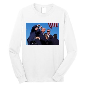 Trump Shot At Rally America Long Sleeve Shirt