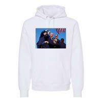 Trump Shot At Rally America Premium Hoodie