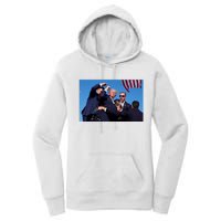 Trump Shot At Rally America Women's Pullover Hoodie