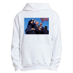 Trump Shot At Rally America Urban Pullover Hoodie