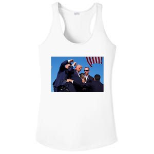 Trump Shot At Rally America Ladies PosiCharge Competitor Racerback Tank